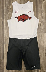 Nike Pro Elite Arkansas Razorbacks Team Issued Singlet Speed Suit Men’s XL RARE
