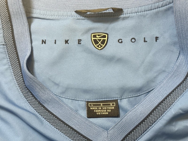 Vintage Y2K Nike Golf Pullover Windshirt Mens L 2005 US Open Pinehurst Blue gallery
