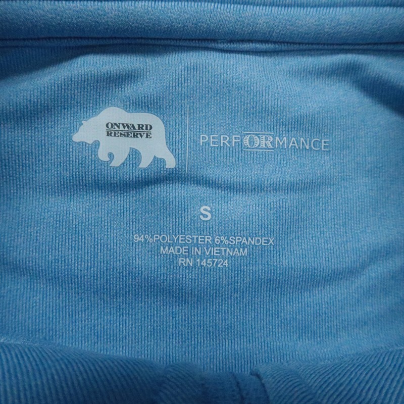 Onward Reserve Pullover Mens Small Blue Flow Performance Quarter Zip Athletic gallery