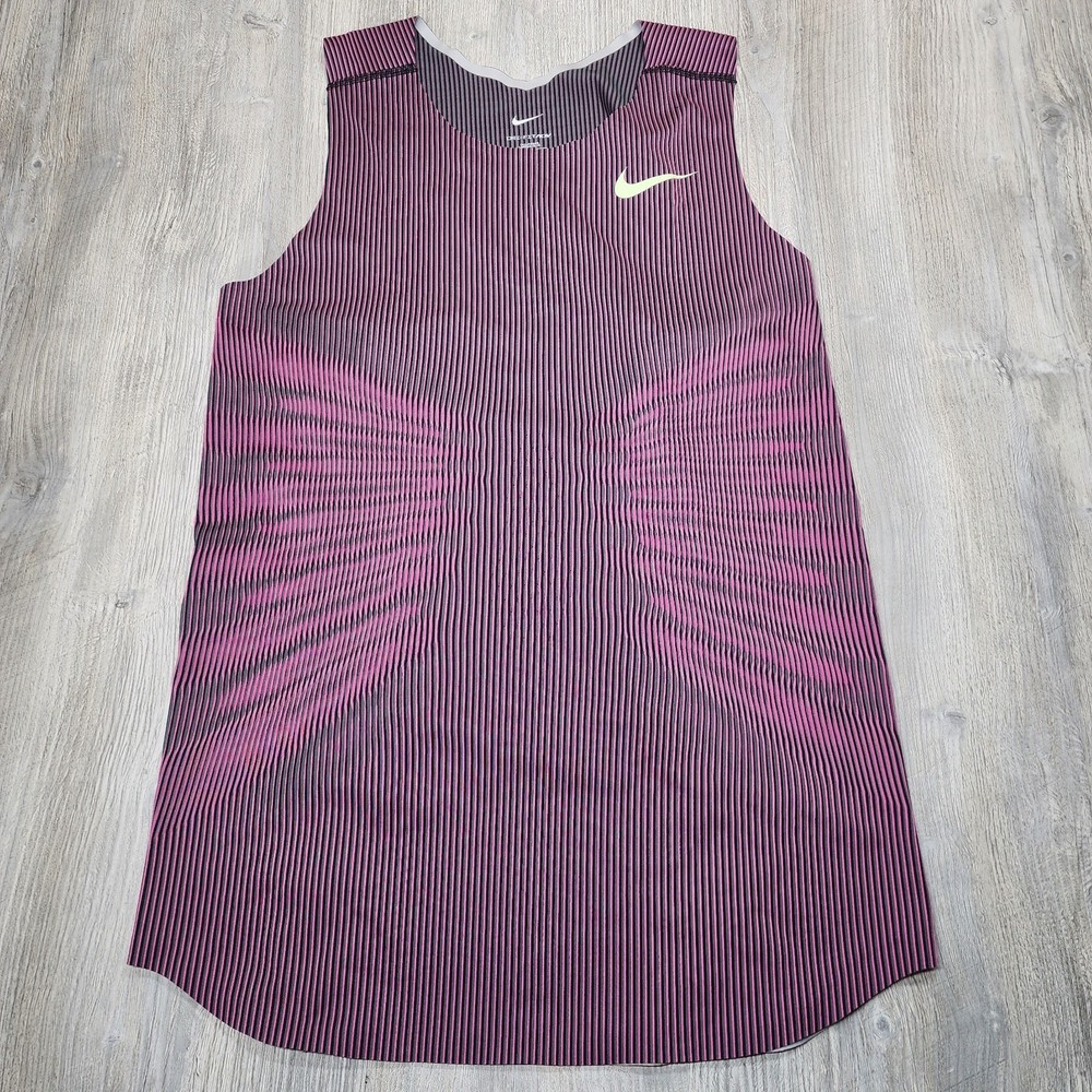 Nike 2024 Pro Elite Singlet Made In USA Purple Mens Size 2XL New FD5785-617