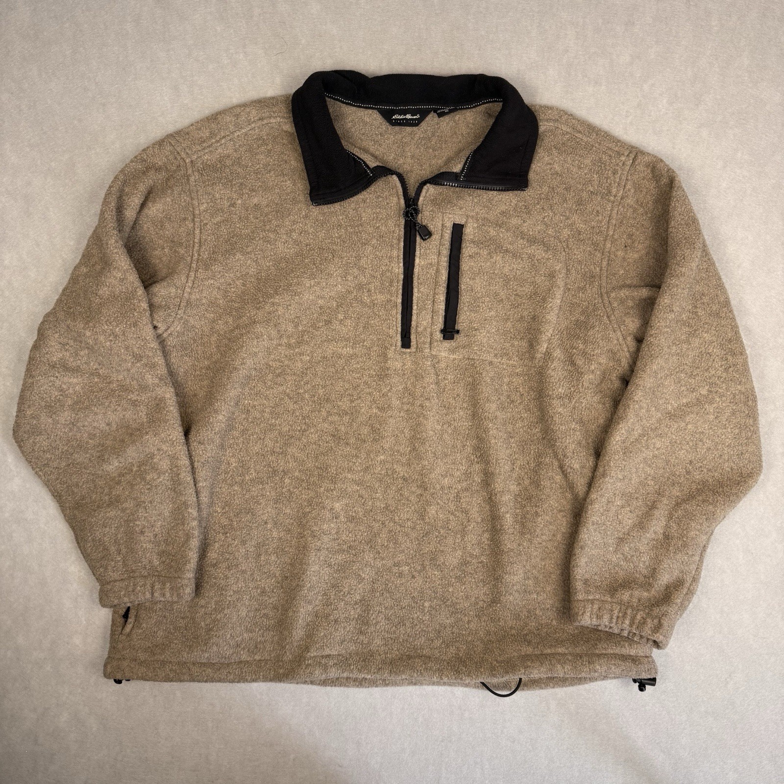 Vintage Eddie Bauer Polartec 1/2 Zip Fleece Beige Tan Mens XL Gorpcore gallery