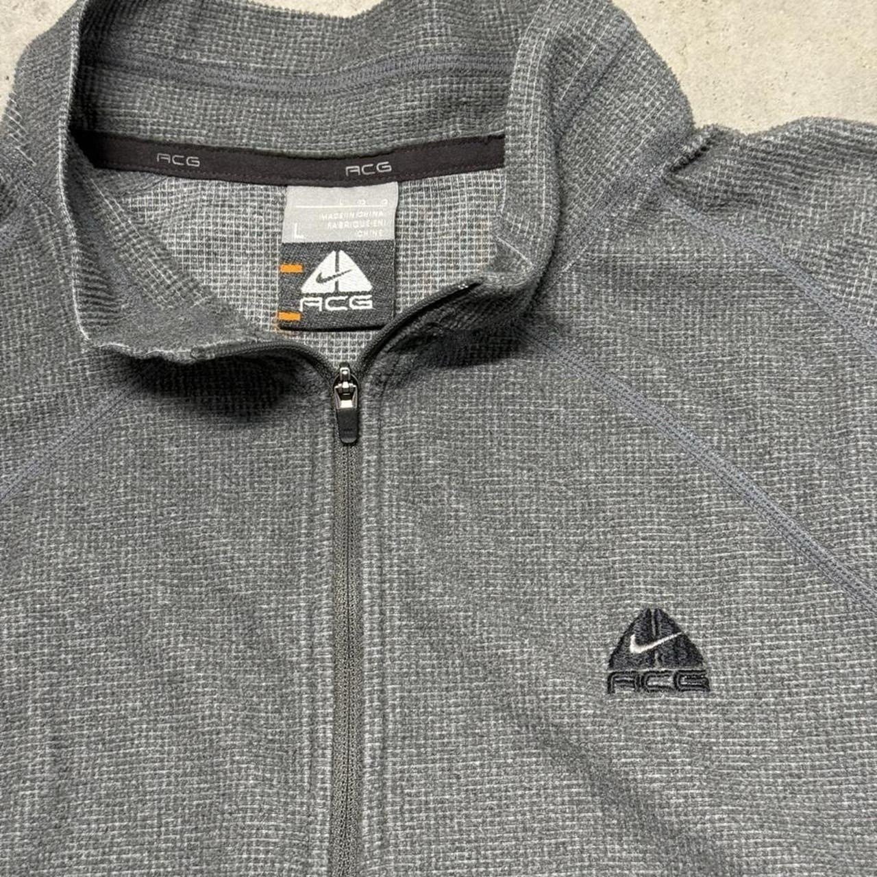 Vintage Y2K 2000s Nike ACG Waffle Knit Quarter Zip Size L gallery