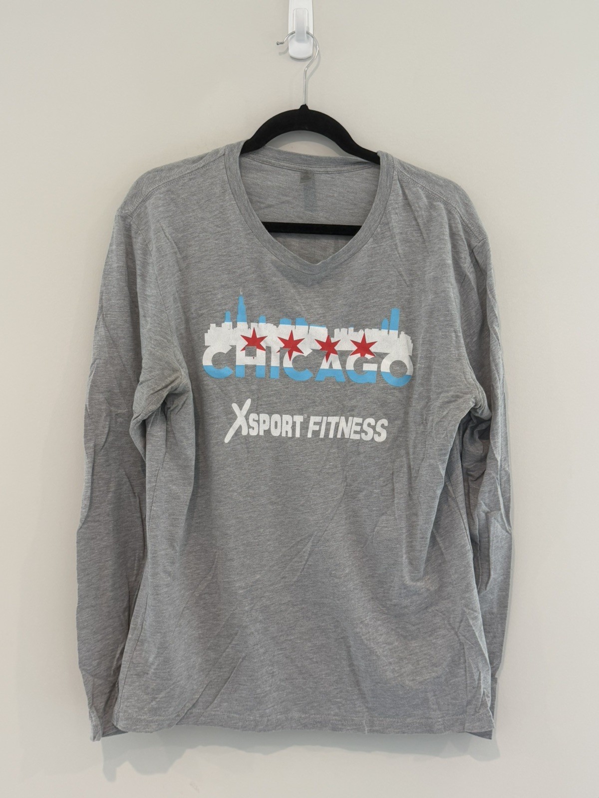 Chicago Xfitness Men's L Element Running Top Lng sleeve gray graphic gallery