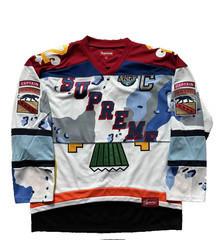 Supreme Paneled Hockey Jersey SS26 White