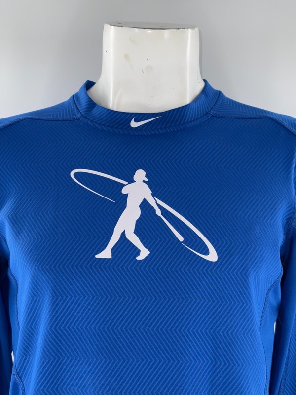Nike Swingman Pro Combat Shirt Men M Blue Polyester Spandex YGI F5-21 gallery