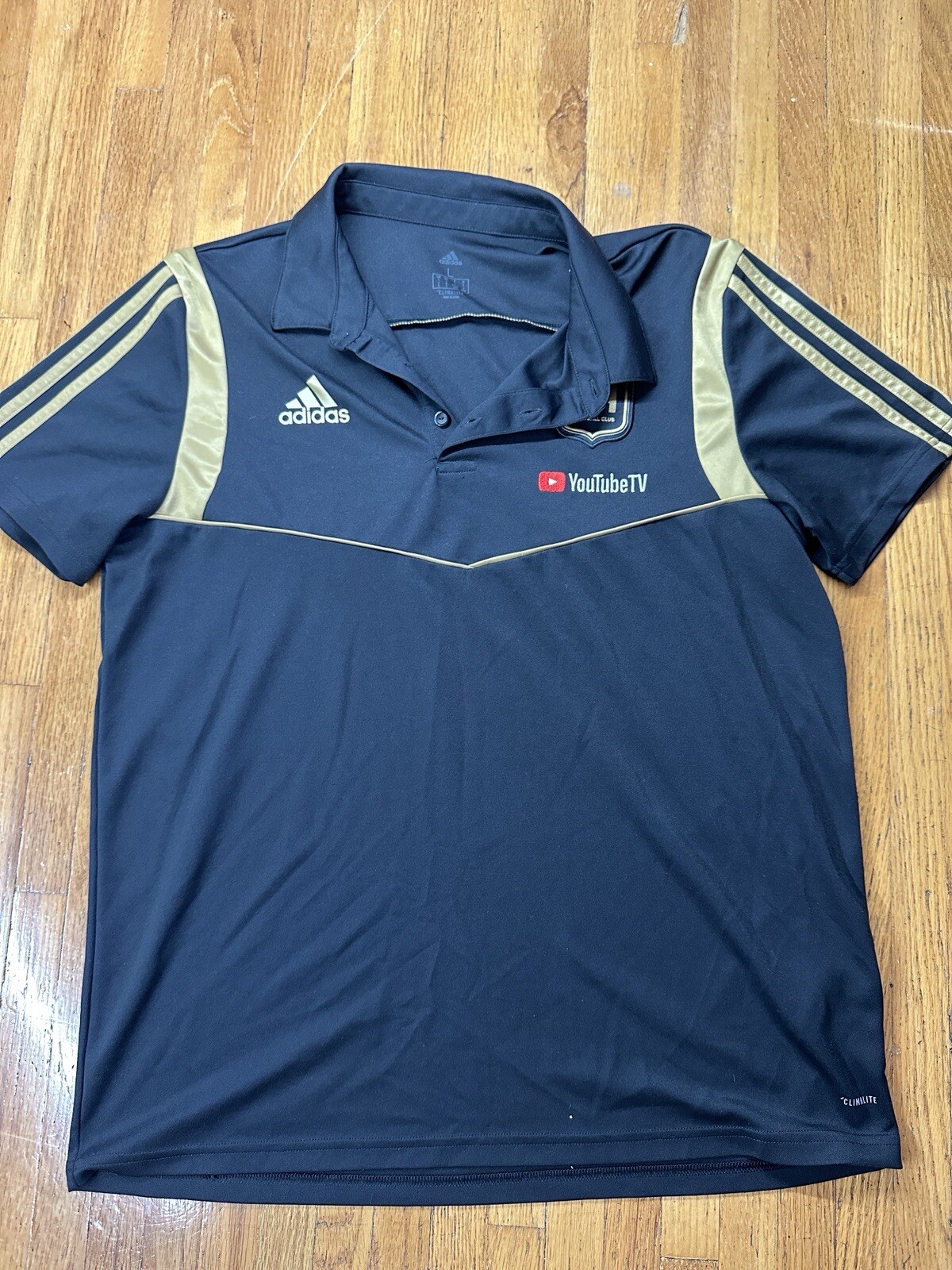 Adidas Men's Jersey Los Angeles Football Club 2020 Black Home Large Soccer MLS gallery