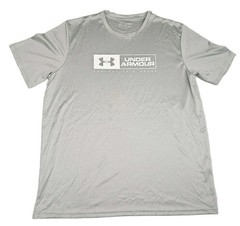 Under Armour HeatGear Mens Shirt 2XL Gray Graphic Protect This House Athletic