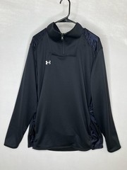 Under Armour Pullover Mens 2XL Black 1/4 Zip Lined Training Top Athletic