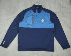RLX Ralph Lauren Pullover Mens XL Blue PGA Golf Performance Stretch 1/4 Zip