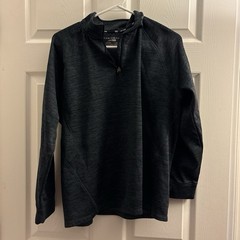 Tek Gear Dry Tek Men’s Black S 1/4 Zip Mock Neck Long Sleeve Pullover