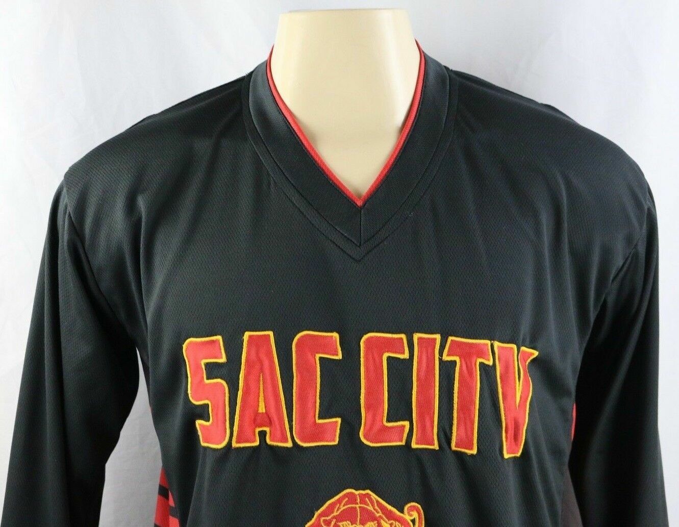Elite Sports Apparel Sac City #10 Embroidered Men's V-Neck Long Sleeve Shirt M gallery