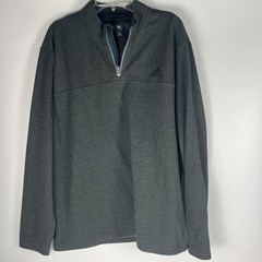 Adidas Men’s Pullover 1/4 Zip Size Medium Green And Black- Size XL