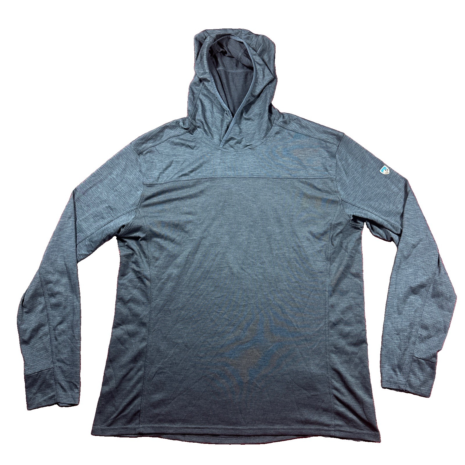 Kuhl Shirt Men’s XL Blue Engineered Hoody Long Sleeve Performance Thumb Holes gallery