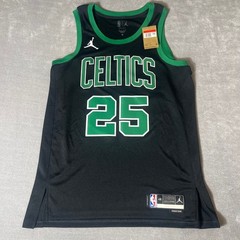 Jordan Boston Celtics Statement Jersey Mens Large Black Green custom saccoccio