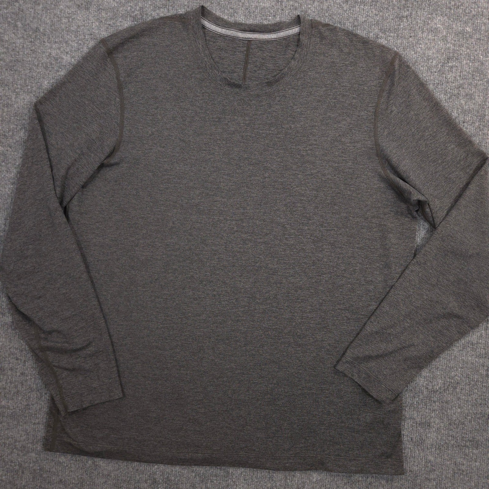 Lululemon 5 Year Basic Shirt Mens XXL Gray Heather Long Sleeve Crewneck Athletic gallery