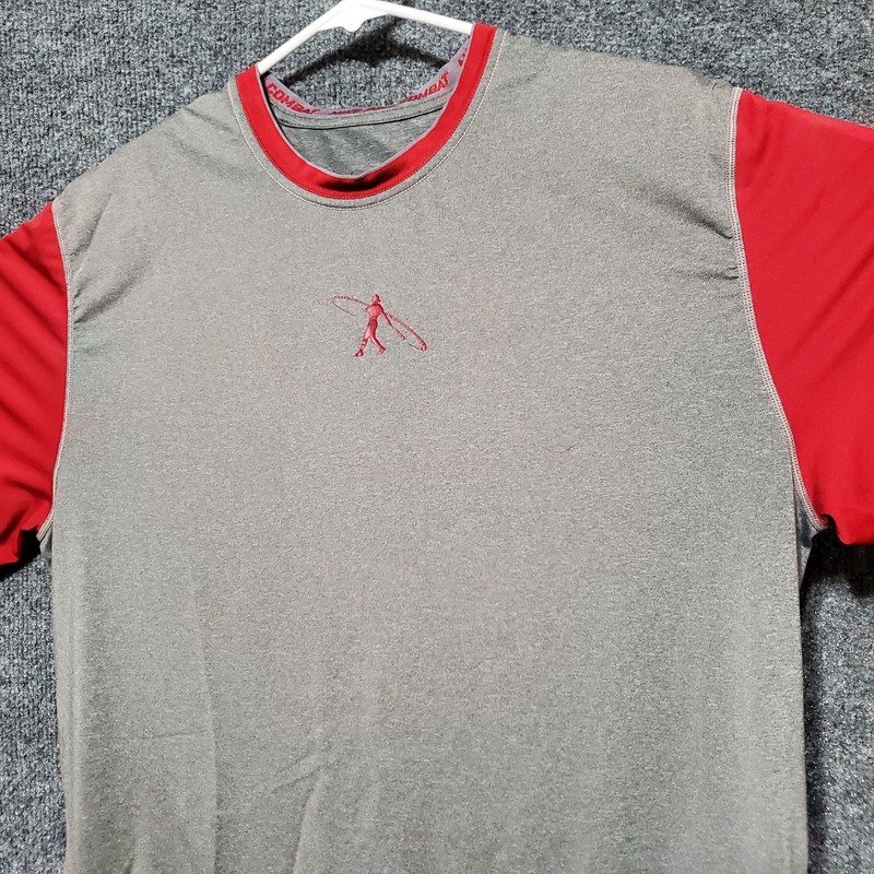 Nike Shirt Mens XL Gray Dri Fit Pro Combat Fitted Swingman Ken Griffey Jr Player gallery