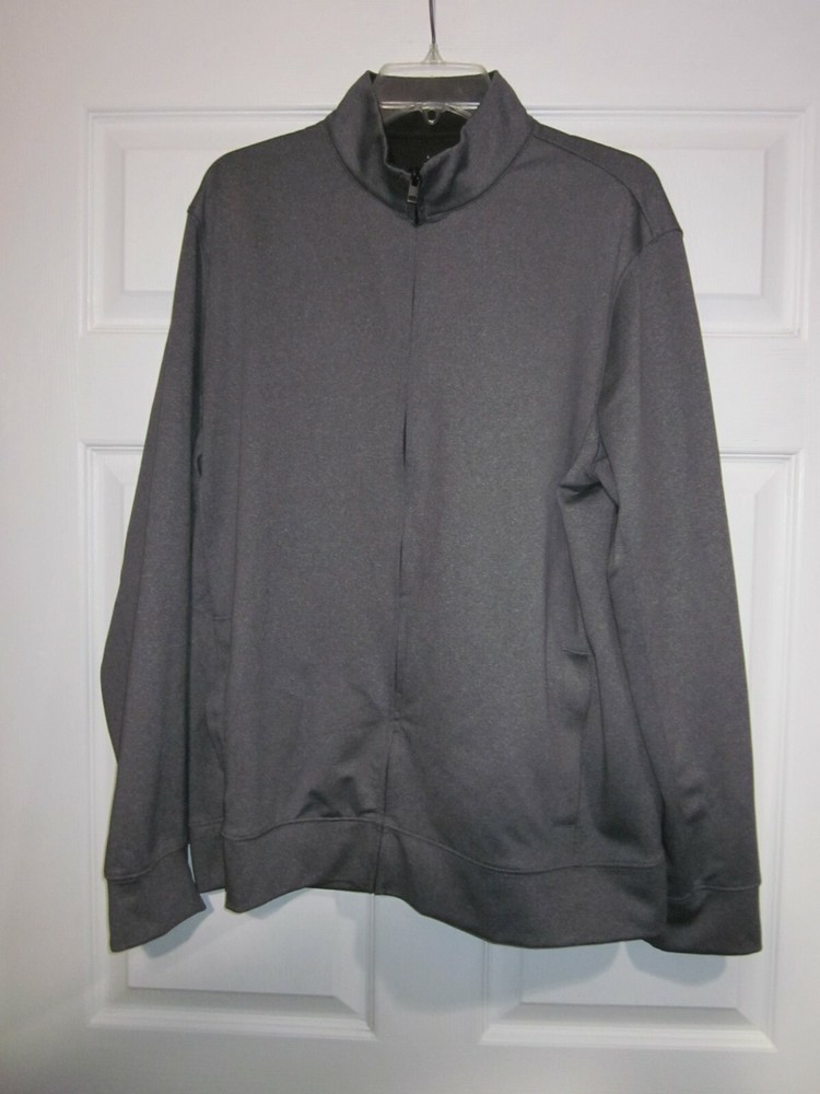 APT. 9 FULL ZIP GRAY ACTIVE JACKET, MENS LARGE, # 595WH HEIQ SMART TEMP