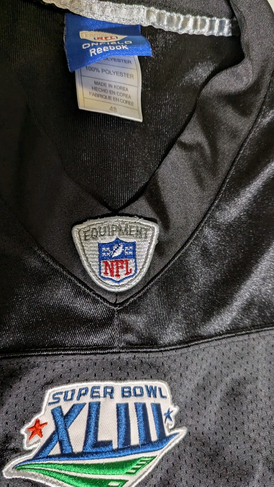 Pittsburgh Steelers 6X Super Bowl Champs Reebok Football Jersey mens 48 stitched gallery