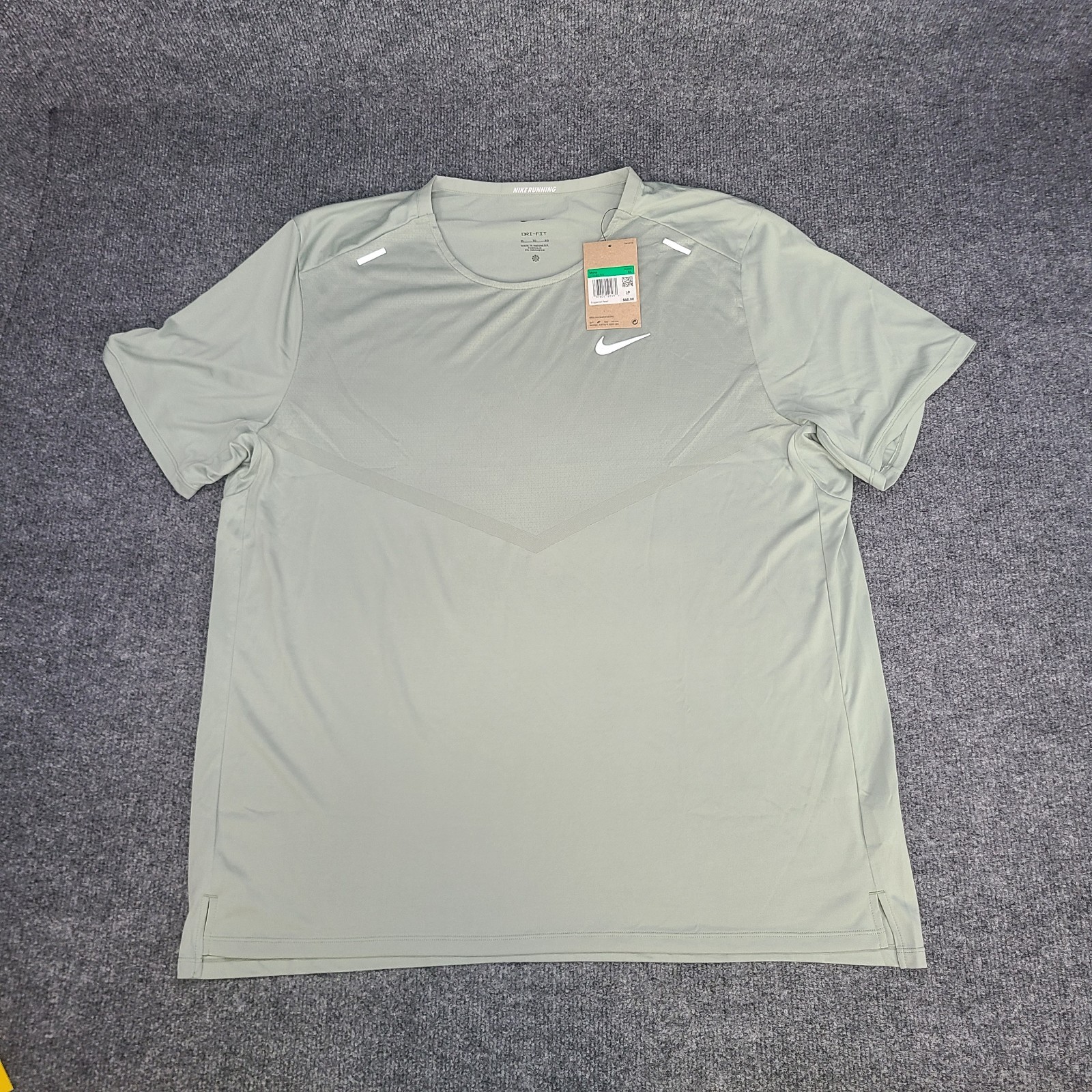 Nike Shirt Mens XL Green Jade Horizon Rise 365 Dri Fit Running Fitness Top Tee gallery
