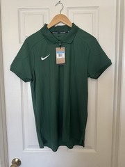 Nike Court Men’s Medium Dri-FIT 1/4 Zip Tennis Polo Green HQ0792-341 NEW
