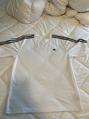 Used Men’s XL White Adidas Tennis Shirt