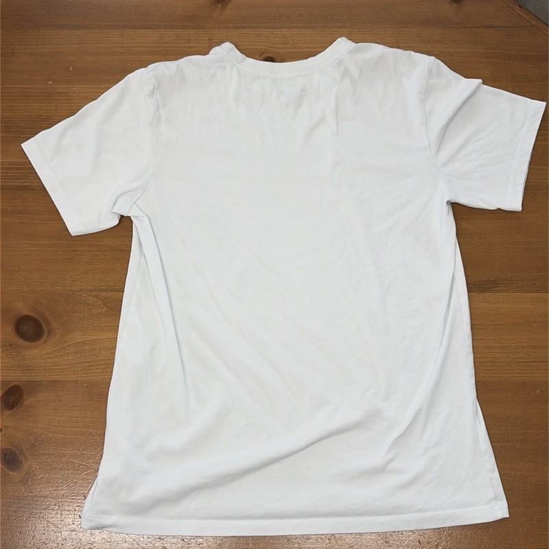 Nike Dri-Fit T-Shirt Men's Medium White Crew-Neck Cotton/Polyester Swoosh gallery