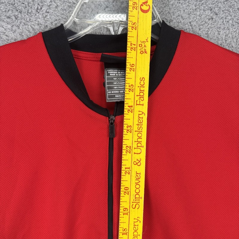 FOX Pullover Mens XL Red 1/4 Zip Long Sleeve Pullover Pockets Motocross Racing gallery