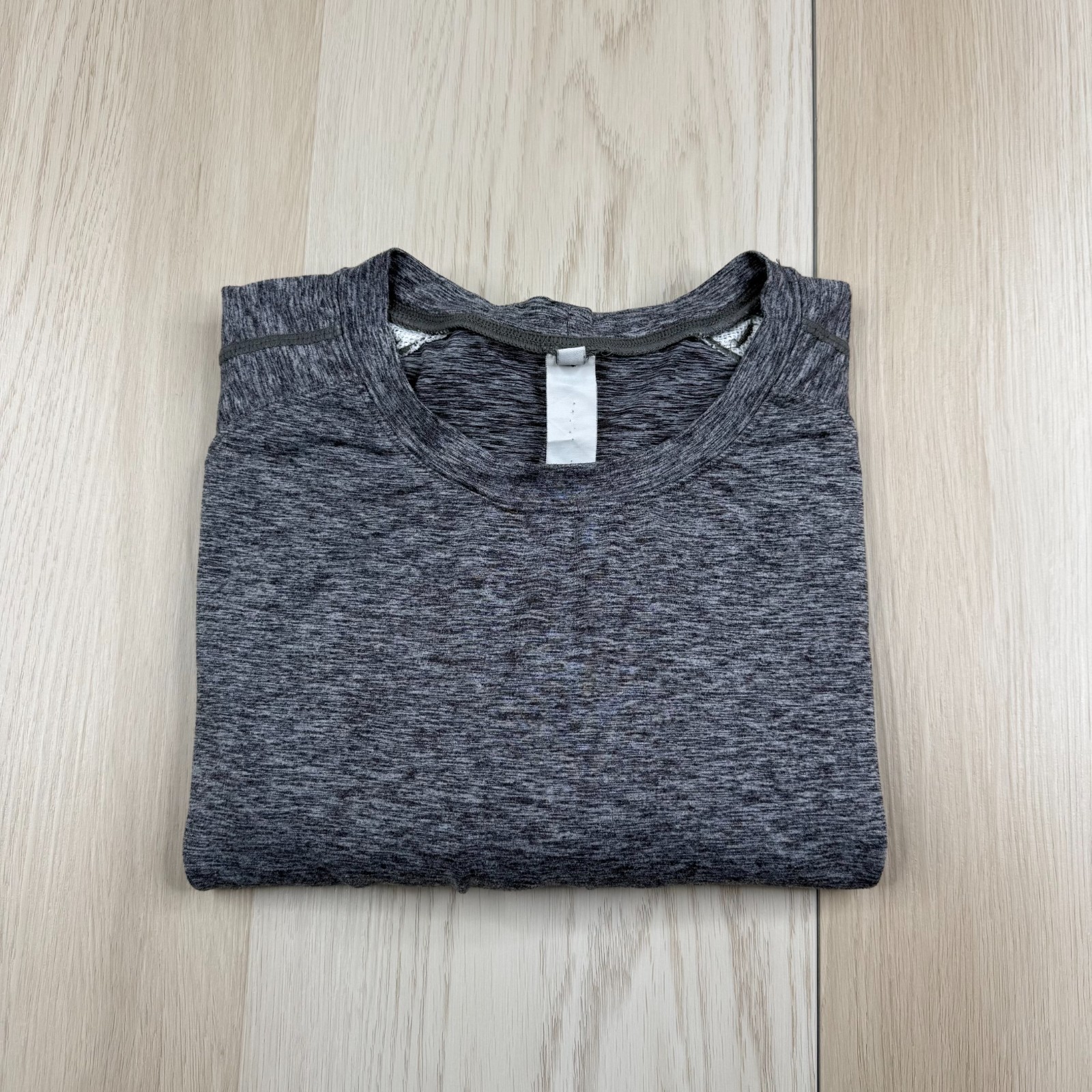 State And Liberty Mens Heather Gray Crew Neck Mesh Lined Activewear Top Size S gallery