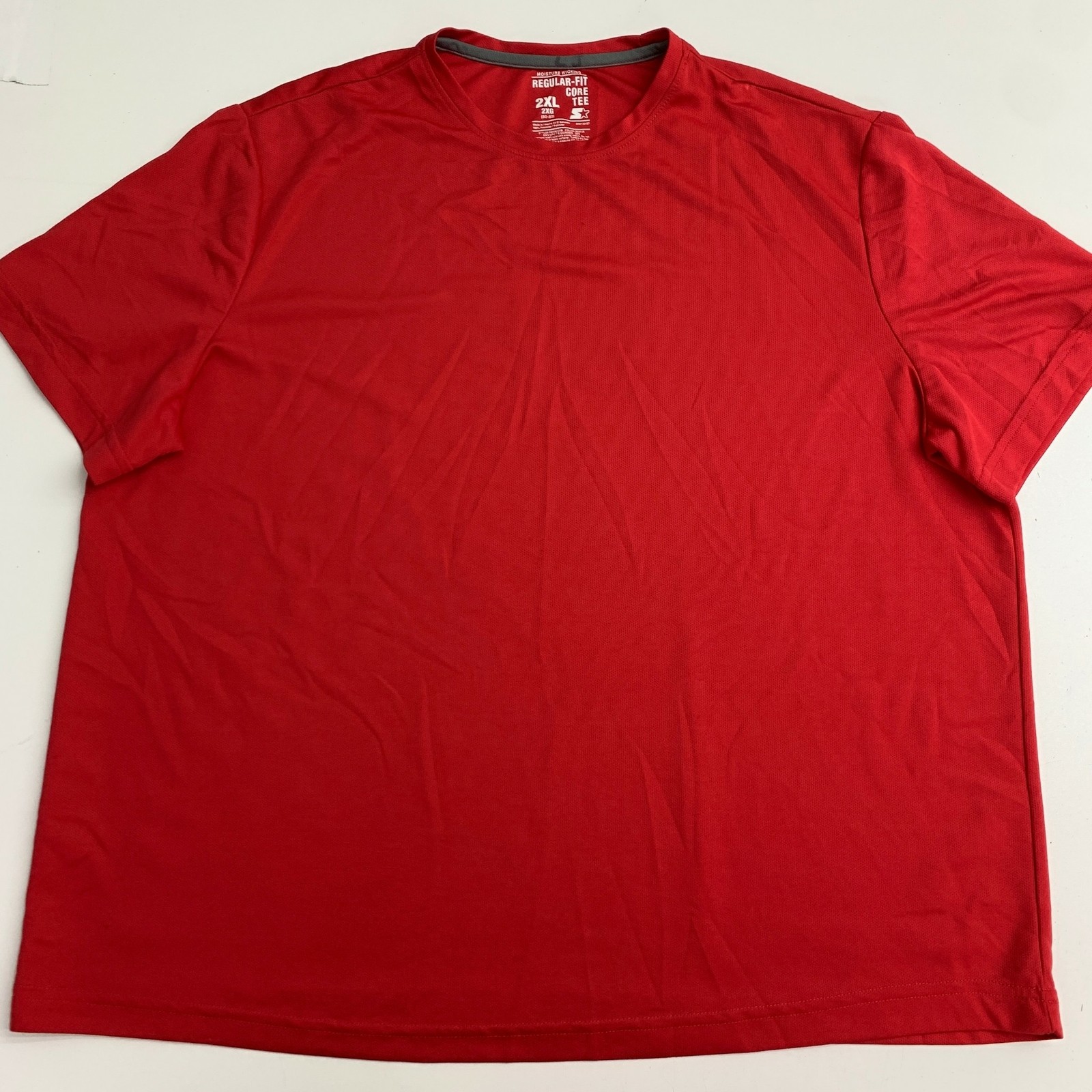 Starter Athletic Knit Core Tee T Shirt Men's 2XL Red Short Sleeve Regular Fit gallery