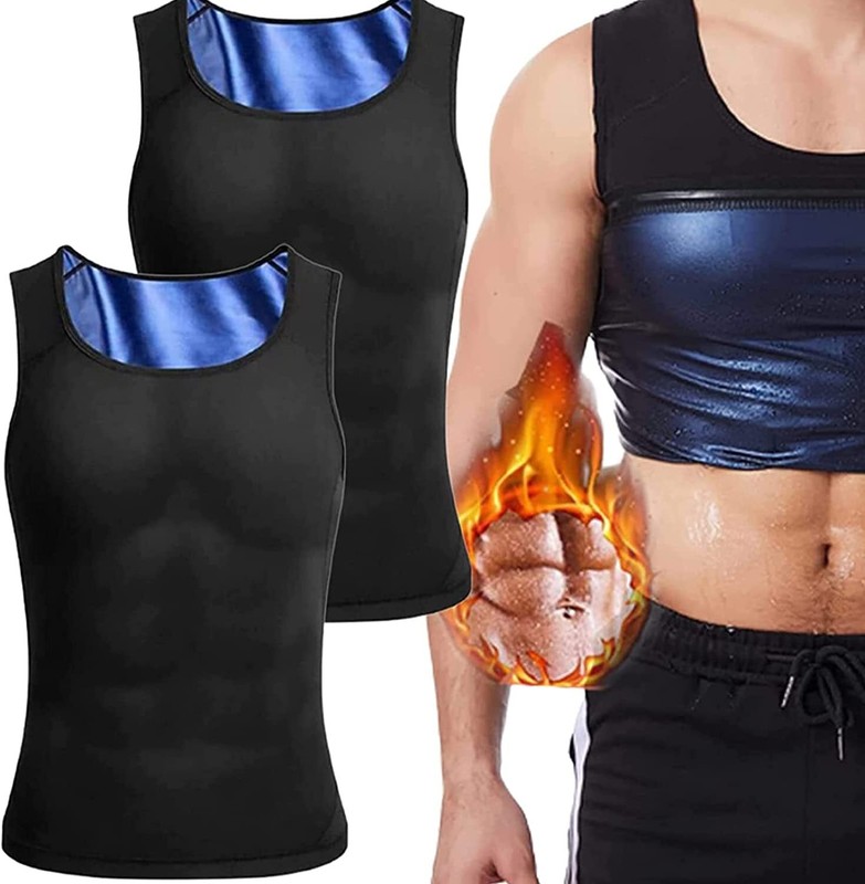 Men Gynecomastia Compression Tank Tops Sauna Sweat Vest Fitness Body Shaper Belt gallery
