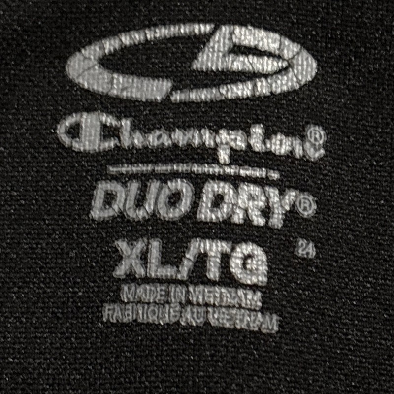 Champion Men Black Solid Short Sleeve Pullover Golf Polo Shirt Size XL gallery
