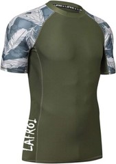 Men’s Short Sleeve UPF 50+ Base layer Skins Compression Rash Guard (Medium) LY08