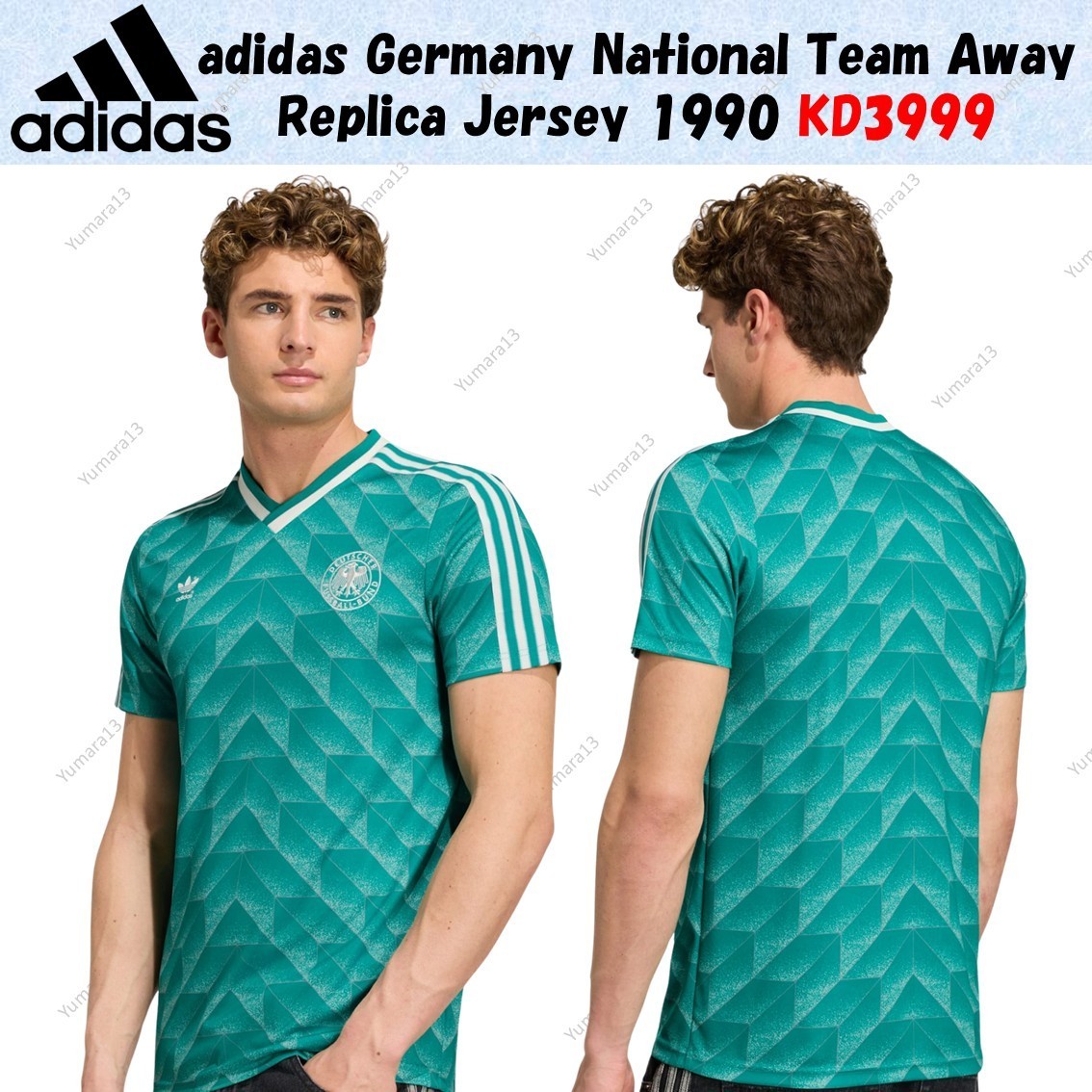 adidas Germany National Team Away Replica Jersey 1990 KD3999 Japan Size gallery