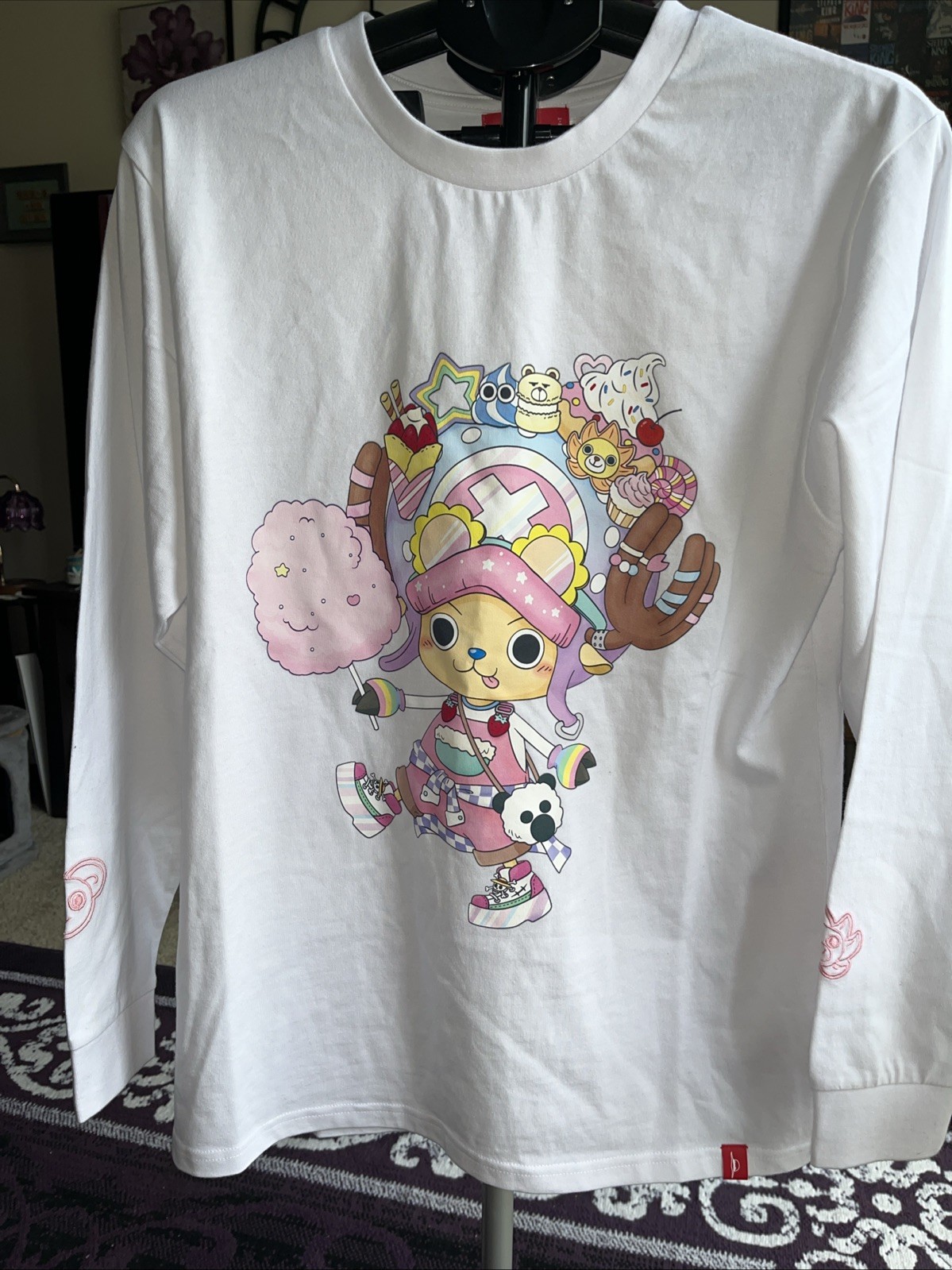 One Piece Toei Animation Harajuku Chopper Medium White Long Sleeve Tshirt NWOT gallery