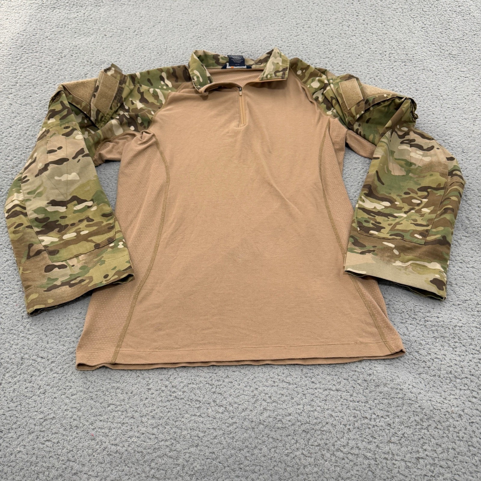 5.11 Tactical Rapid Assault Combat Shirt Mens Large Tan Multicam Camo 1/4 Zip gallery