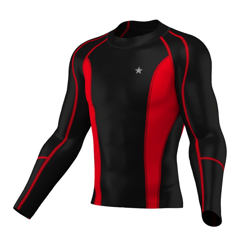 Mens Compression Armour Base Layer Top Long Sleeve Thermal Gym Sports Shirts gallery