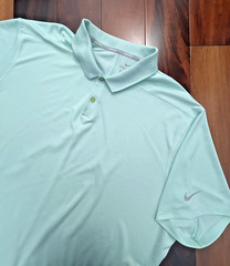 Nike GOLF Men’s Dri Fit Polo Sz 3XL Mint Teal Green Breathable Athletic