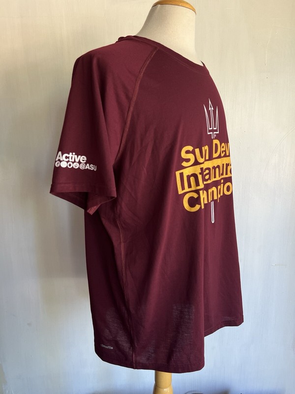 ARIZONA STATE SUN DEVILS (2015) Intramural Champion Adidas Climalite T-Shirt XL gallery