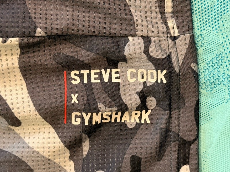Gymshark X Steve Cook Set Shirt & Shorts Seamless Sleeve Size Medium Outfit gallery
