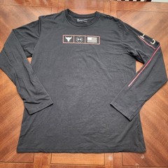 Under Armour Project Rock Freedom Respect Long Sleeve Shirt Black Men’s Size L