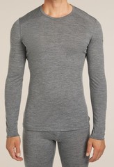 Icebreaker Oasis 200 Longsleeve Crewe Shirt – Men’s Large – Gray – New