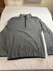 NWT Avalanche Mens Quarter Zip Pullover L Gray Performance 4 Way Stretch Jacket