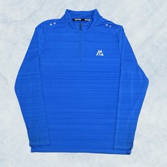 Mens Blue Montirex Trail 1/4 Zip Top – Running Gym Active Size Medium (M) U61