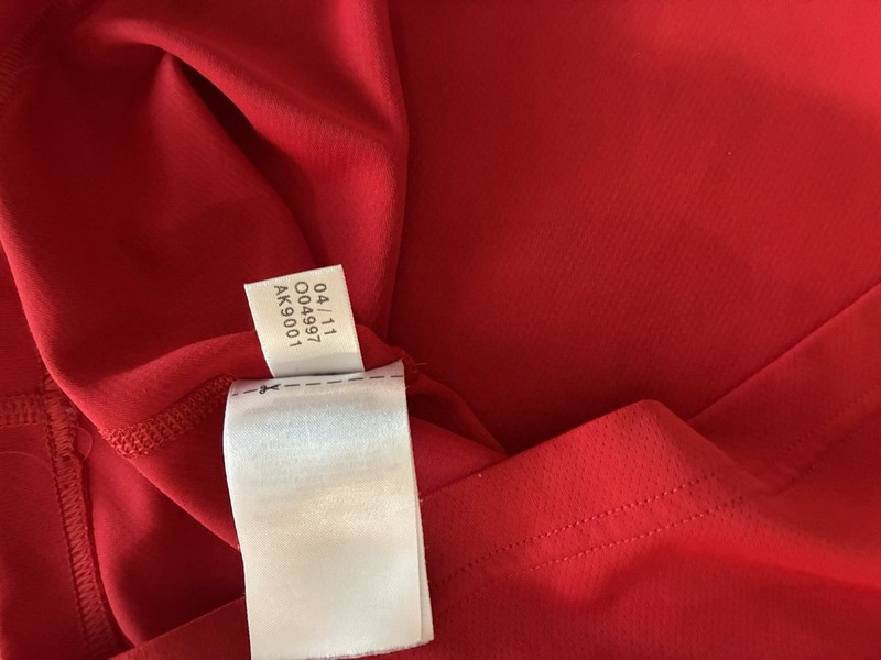 Adidas Barricade Competitive Tennis V-Neck Shirt RED MED #O04997 Modern Vintage gallery