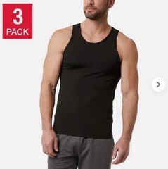 32 Degrees Men’s Comfort Mesh Tank, 3-pack Color Black Size L “OPEN BOX”