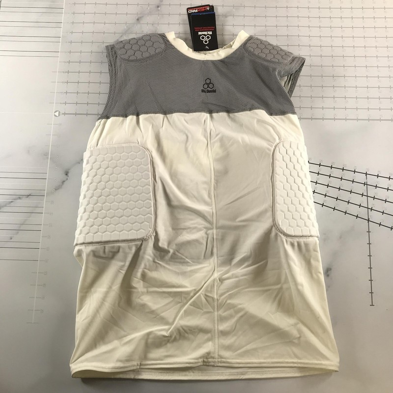 McDavid Tank Mens 2XL White Hexpad 5 Pad Bodyshirt Mesh Compression Padded 7870T gallery