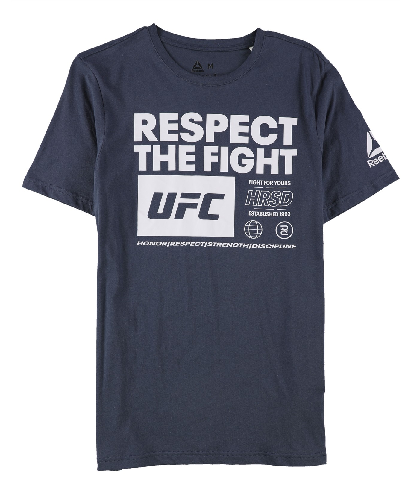 Reebok Mens Respect The Fight Graphic T-Shirt, Blue, Medium gallery