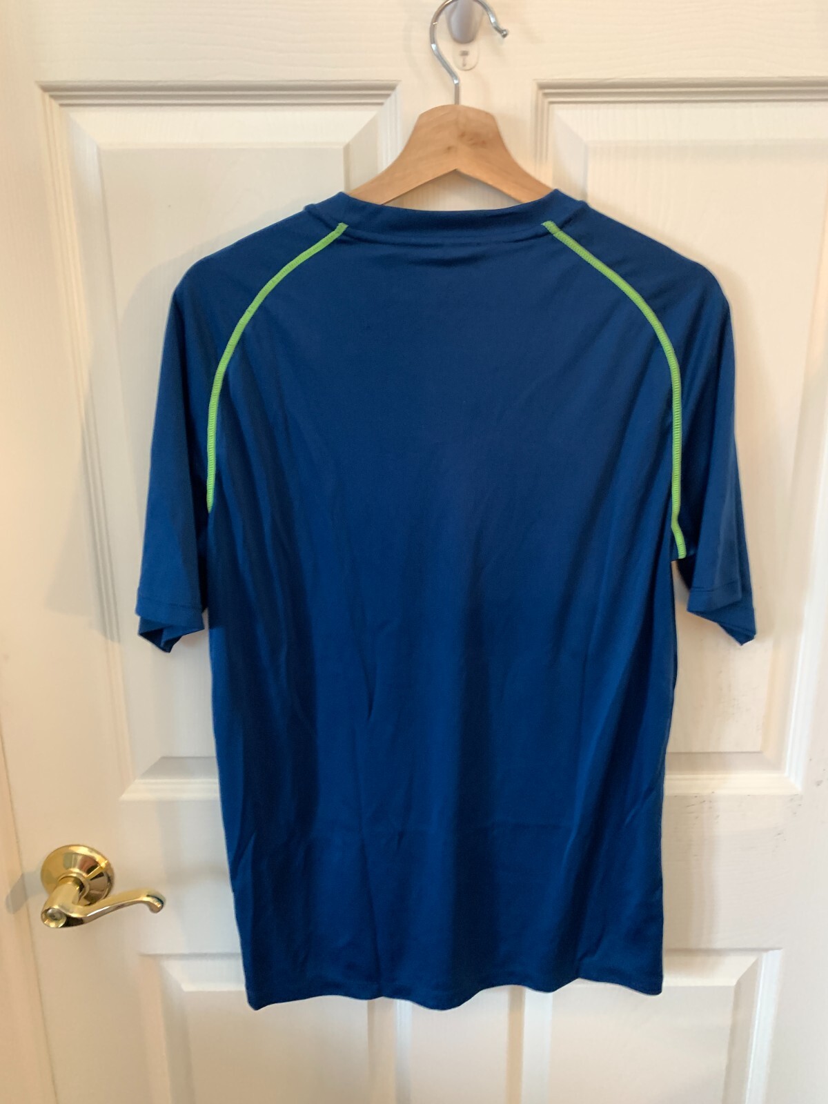 Tesla Mens Blue Hyper-DRI Short Sleeve Pullover Crew Neck Shirt Size XL gallery