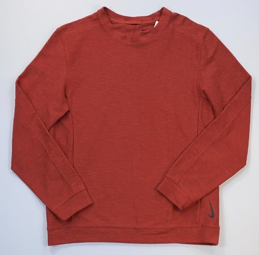 Men's Nike Yoga Standard Fit Move to Zero Textured Long Sleeve Shirt