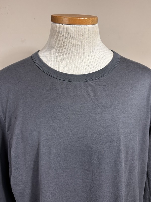 Lululemon Shirt Gray Cotton Blend Neck Long Sleeve Shirt Men’s SEE MEASUREMENTS gallery